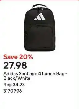 Staples Adidas Santiage 4 Lunch Bag offer