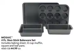 Home Hardware Mosaic 4 Pc. Non-Stick Bakeware Set offer