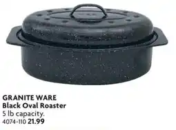 Home Hardware Granite Ware Black Oval Roaster offer