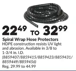 Princess Auto Spiral Wrap Hose Protectors offer