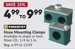 Princess Auto Powerfist hose mounting clamps offer