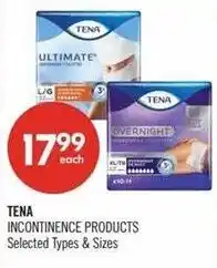 Shoppers Drug Mart Tena incontinence products offer