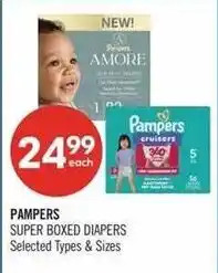Shoppers Drug Mart Pampers super boxed diapers offer