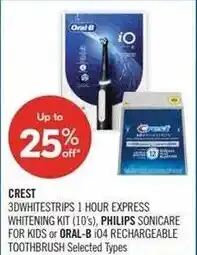 Shoppers Drug Mart Crest whitestrips 1 hour express whitening kit offer