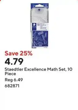 Staples Staedtler Excellence Math Set offer