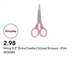 Staples Hilroy 5.2" Extra Comfort School Scissors - Pink offer
