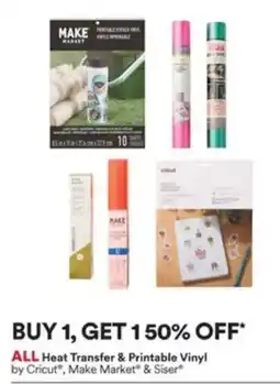 Michaels All Heat Transfer & Printable Vinyl offer