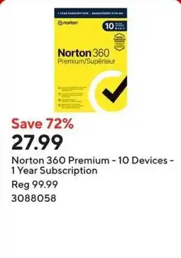 Staples Norton 360 Premium offer