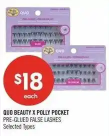 Shoppers Drug Mart Quo beauty x polly pocket pre-glued false lashes offer