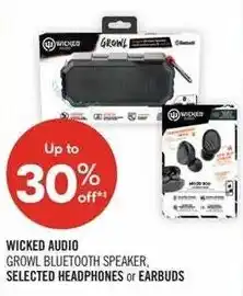 Shoppers Drug Mart Wicked Audio Bluetooth Speaker, Selected Headphones or Earbuds offer