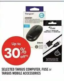Shoppers Drug Mart Selected Targus computer, fuse or targus mobile accessories offer