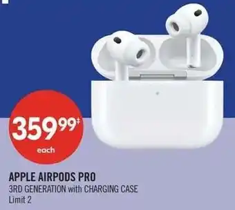 Shoppers Drug Mart Apple AirPods Pro 3rd Generation with Charging Case offer