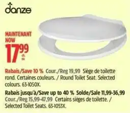 Canadian Tire Danze round toilet seat offer
