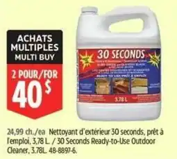 Canadian Tire 30 seconds ready-to-use outdoor cleaner offer