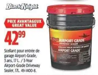 Canadian Tire Black Knight airport grade driveway sealer offer