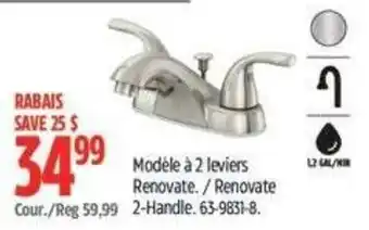 Canadian Tire Renovate 2-Handle offer