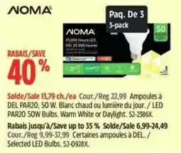 Canadian Tire Noma led par20 50w bulbs offer