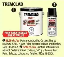 Canadian Tire Tremclad rust paint offer