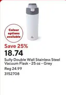 Staples Sully Double Wall Stainless Steel Vacuum Flask offer