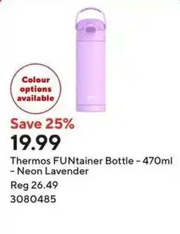 Staples Thermos FUNtainer Bottle offer