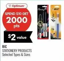 Shoppers Drug Mart Bic stationery products offer