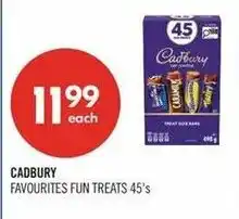 Shoppers Drug Mart Cadbury favourites fun treats 45's offer