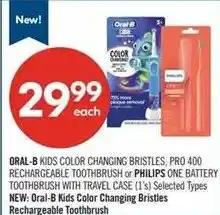 Shoppers Drug Mart Oral-B kids color changing bristles offer