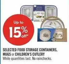 Shoppers Drug Mart Selected food storage containers, mugs or children's cutlery offer