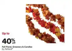 Michaels Ashland fall floral, greenery & candles offer