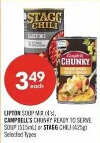 Shoppers Drug Mart Lipton soup mix offer