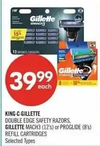 Shoppers Drug Mart King-C-Gillette double edge safety razors offer