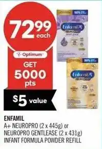 Shoppers Drug Mart Enfamil infant formula powder refill offer
