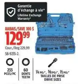 Canadian Tire Lifetime Exchange Warranty* offer