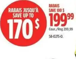 Canadian Tire Rabais jusqu'à save up to 170$ offer