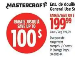 Canadian Tire Mastercraft ens. de douille general use offer