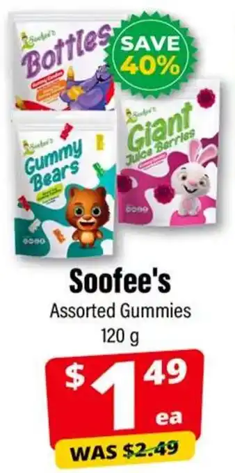 Soofee's assorted gummies