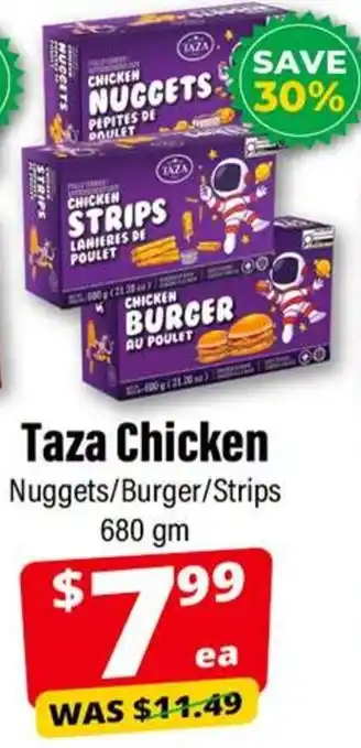 Taza Chicken Nuggets/Burger/Strips