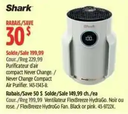 Canadian Tire Shark air purifier compact never change offer