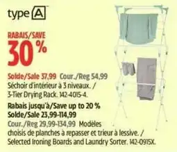 Canadian Tire type A 3-Tier Drying Rack offer
