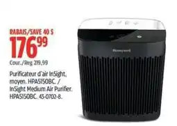Canadian Tire Honeywell InSight Medium Air Purifier HPA5150BC offer