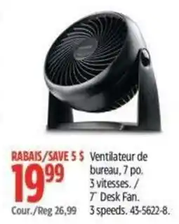 Canadian Tire Desk Fan offer