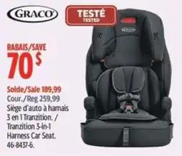 Canadian Tire Graco harness car seat offer