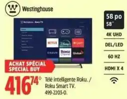 Canadian Tire Westinghouse Roku Smart TV offer