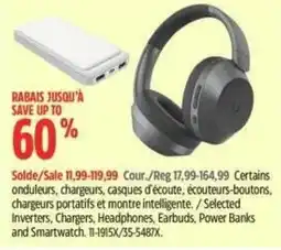 Canadian Tire Selected Inverters, Chargers, Headphones, Earbuds, Power Banks and Smartwatch offer