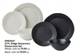 Home Hardware Oneida ridge stoneware dinnerware set offer
