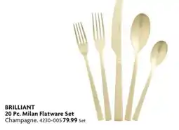 Home Hardware Brilliant 20 Pc. Milan Flatware Set offer