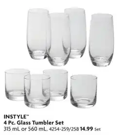 Home Hardware Instyle glass tumbler set offer