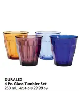Home Hardware Duralex 4 Pc. Glass Tumbler Set offer