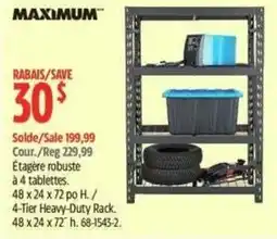 Canadian Tire Maximum 4-Tier Heavy-Duty Rack offer