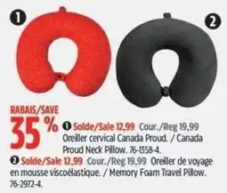 Canadian Tire Canada Proud neck pillow offer